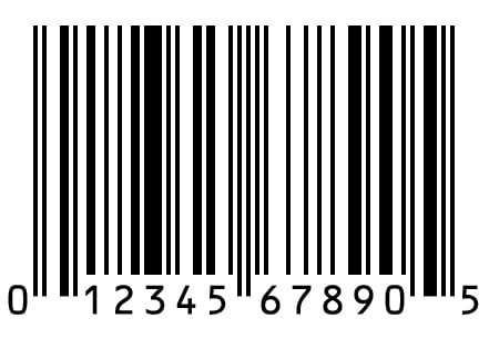 upc code sample with 12 digits